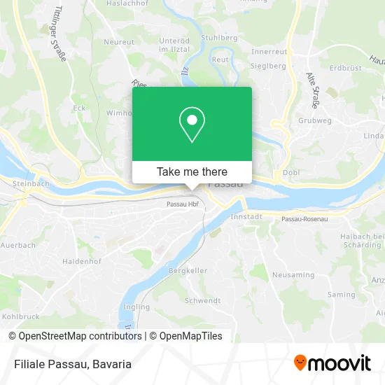 Filiale Passau map