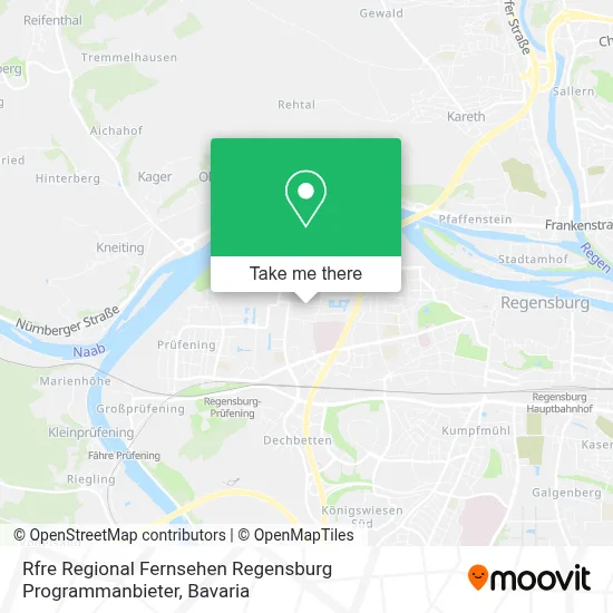 Rfre Regional Fernsehen Regensburg Programmanbieter map