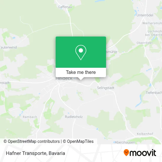 Hafner Transporte map