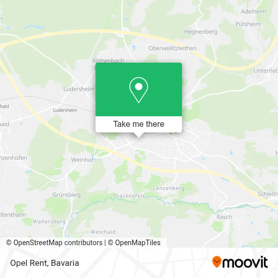 Opel Rent map