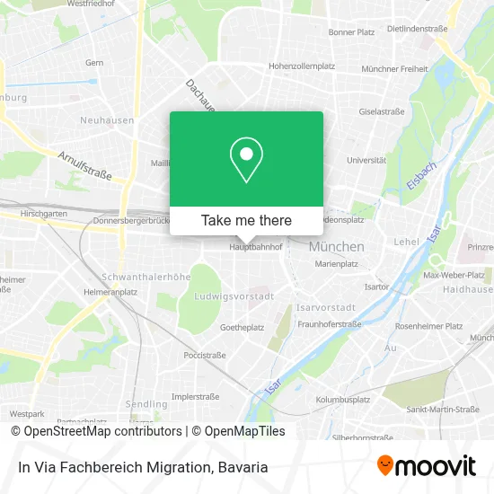 In Via Fachbereich Migration map