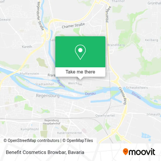 Benefit Cosmetics Browbar map