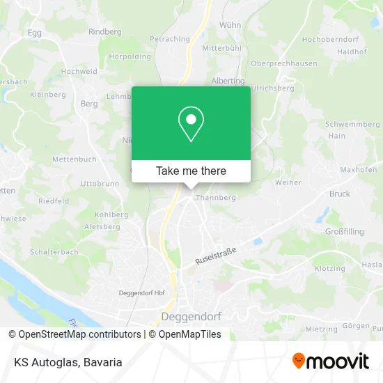 KS Autoglas map