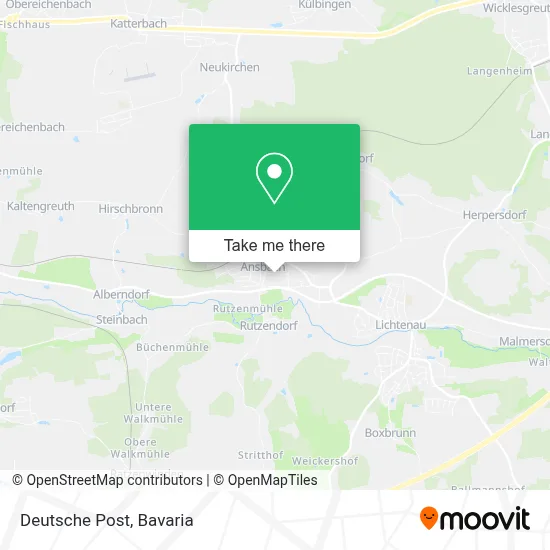Deutsche Post map