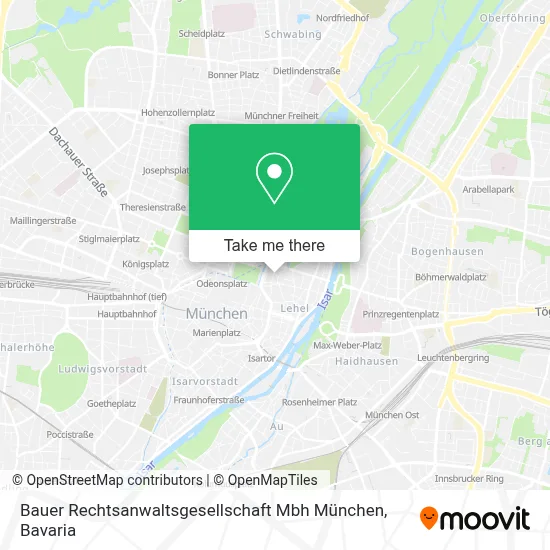 Bauer Rechtsanwaltsgesellschaft Mbh München map