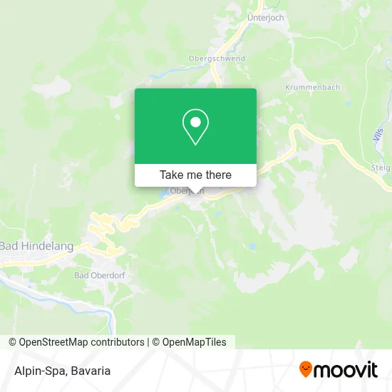 Alpin-Spa map