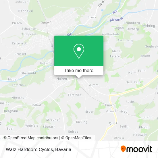 Walz Hardcore Cycles map