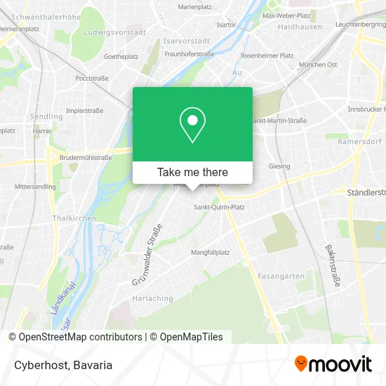 Cyberhost map