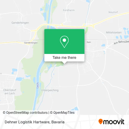 Dehner Logistik Hartware map
