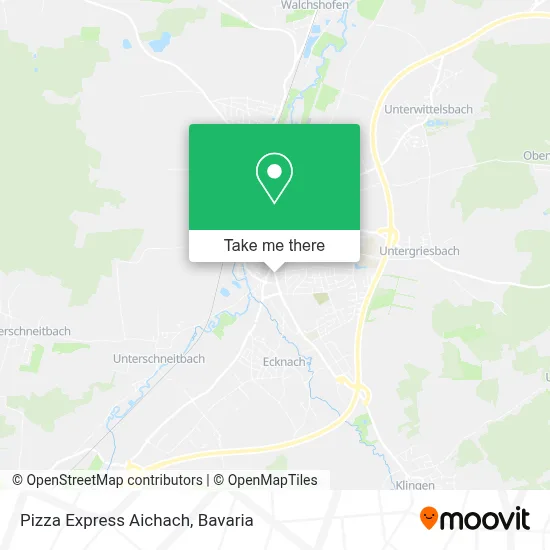 Pizza Express Aichach map