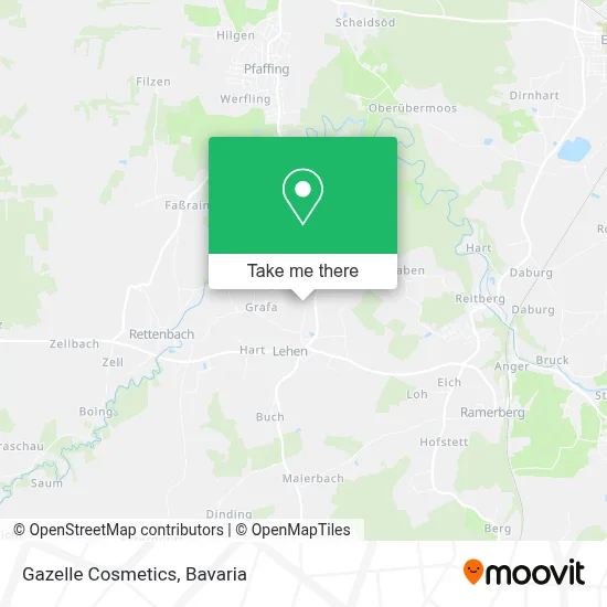 Gazelle Cosmetics map