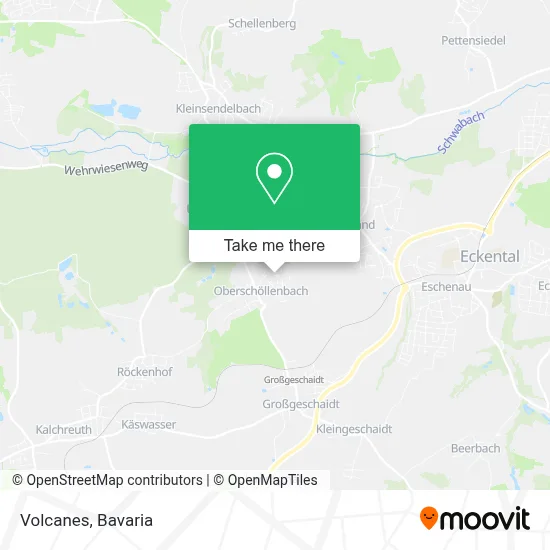 Volcanes map