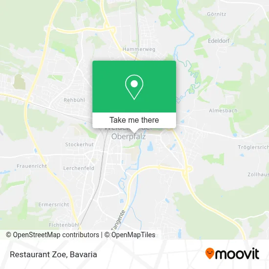 Restaurant Zoe map