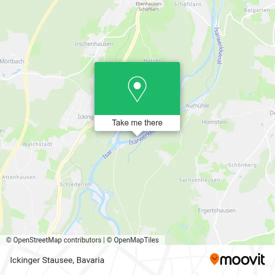 Ickinger Stausee map