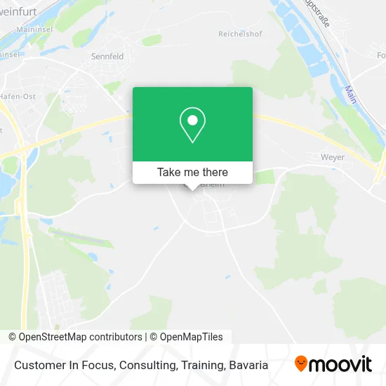 Customer In Focus, Consulting, Training map