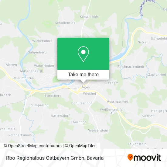 Rbo Regionalbus Ostbayern Gmbh map