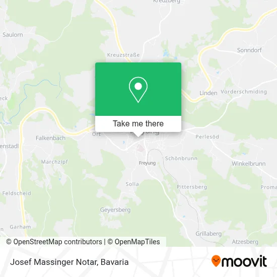 Josef Massinger Notar map
