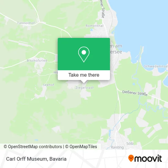 Carl Orff Museum map