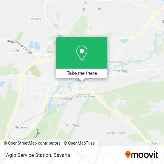 Agip Service Station map