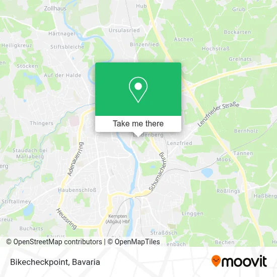 Bikecheckpoint map