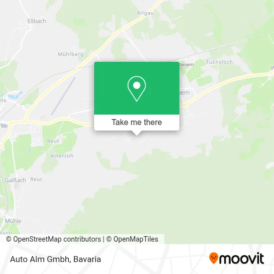 Auto Alm Gmbh map