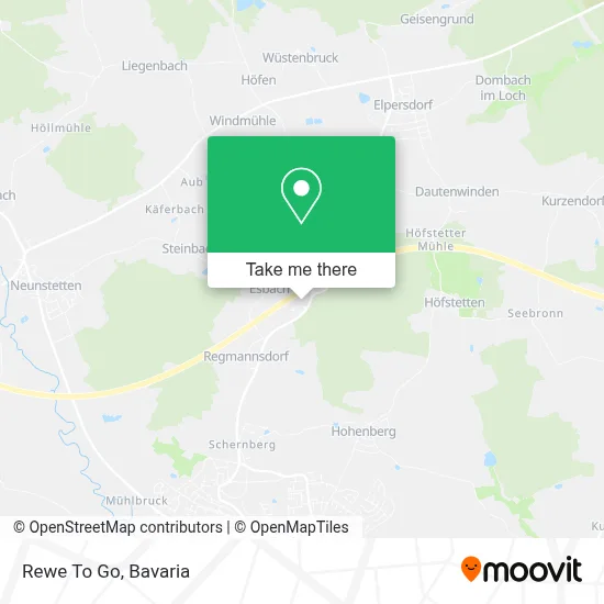 Rewe To Go map
