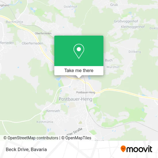 Beck Drive map