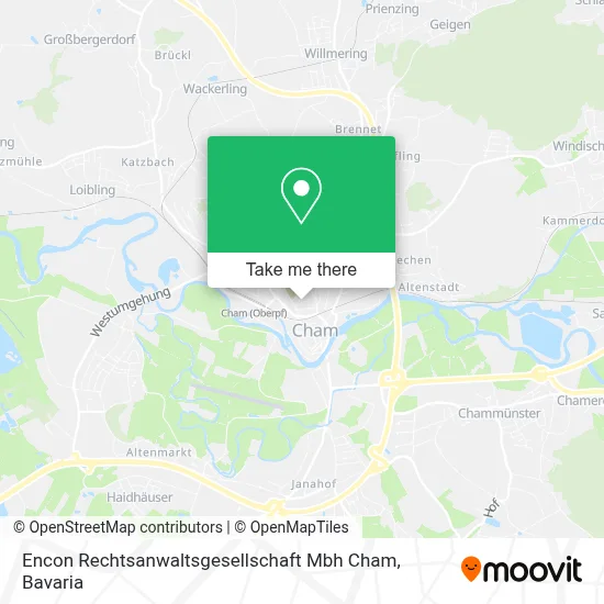 Encon Rechtsanwaltsgesellschaft Mbh Cham map