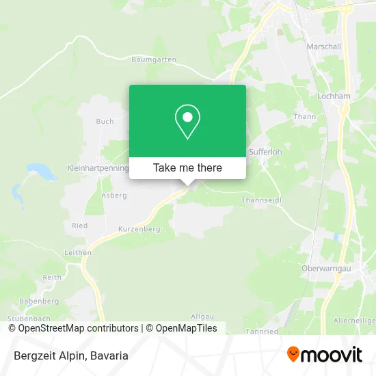 Bergzeit Alpin map