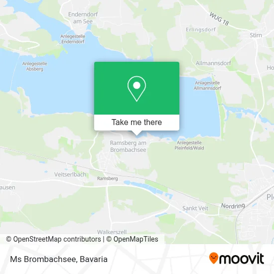 Ms Brombachsee map