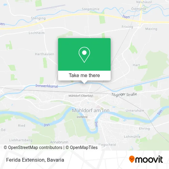 Ferida Extension map