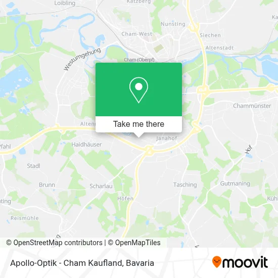 Apollo-Optik - Cham Kaufland map