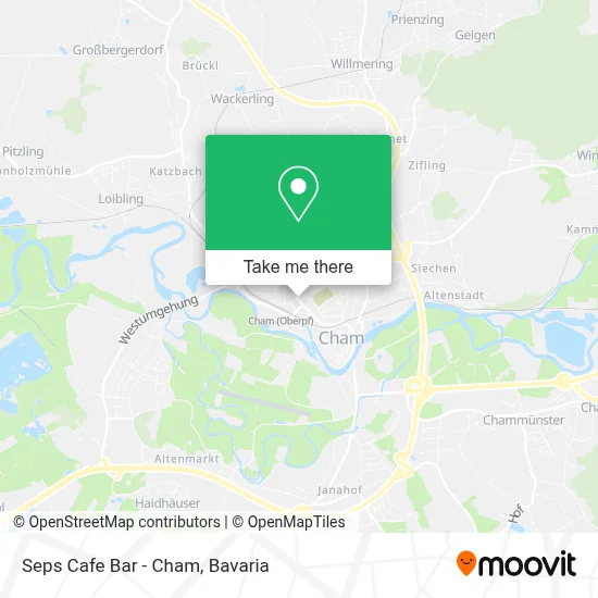 Seps Cafe Bar - Cham map