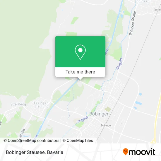 Bobinger Stausee map