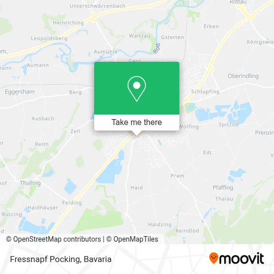 Fressnapf Pocking map