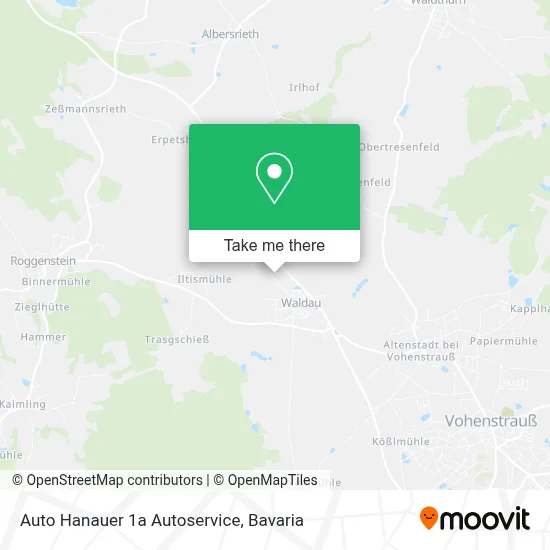 Auto Hanauer 1a Autoservice map