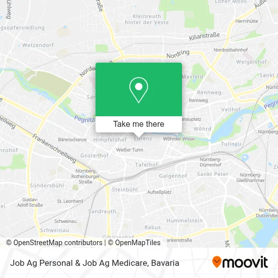 Job Ag Personal & Job Ag Medicare map