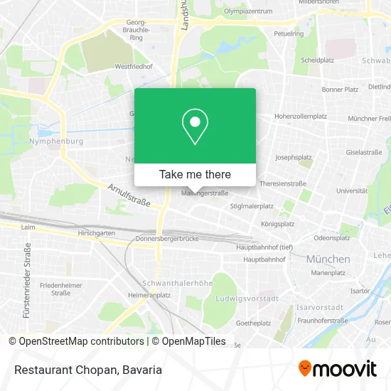 Restaurant Chopan map