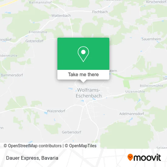 Dauer Express map