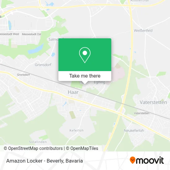 Amazon Locker - Beverly map