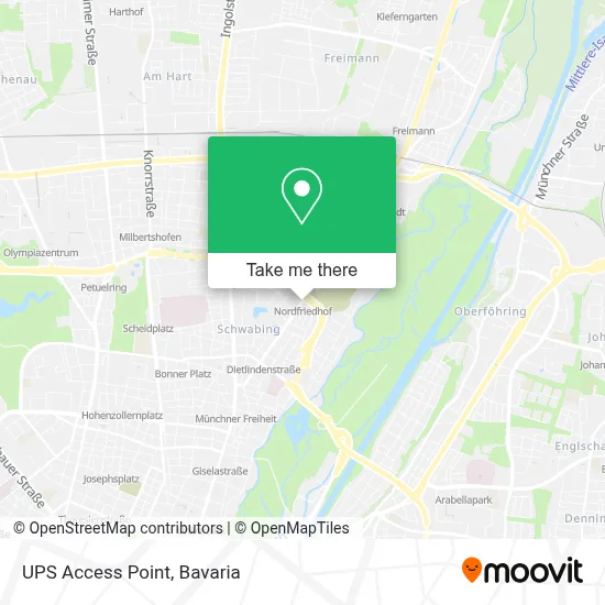 Ups Access Point map