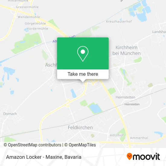 Amazon Locker - Maxine map