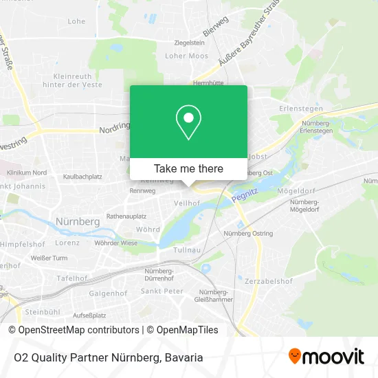 O2 Quality Partner Nürnberg map