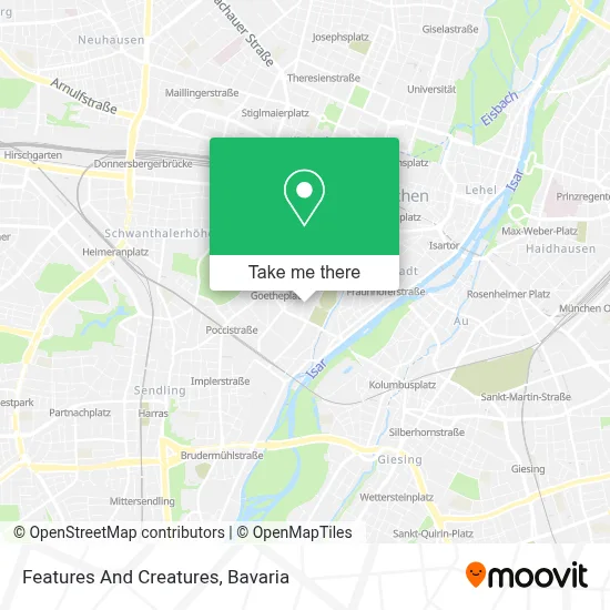 Features And Creatures map