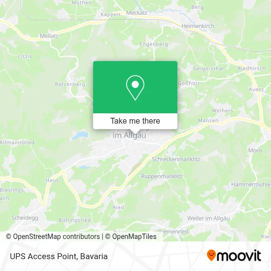 Ups Access Point map