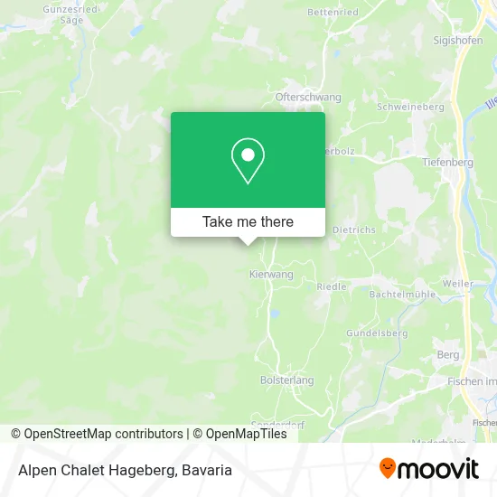 Alpen Chalet Hageberg map