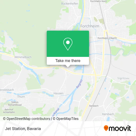 Jet Station map