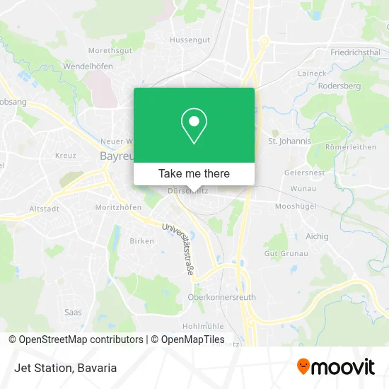 Jet Station map