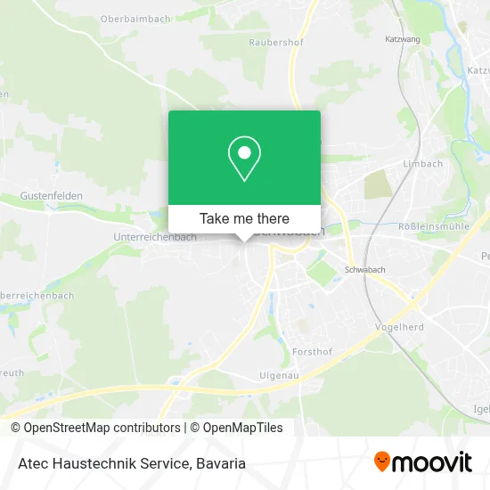 Atec Haustechnik Service map