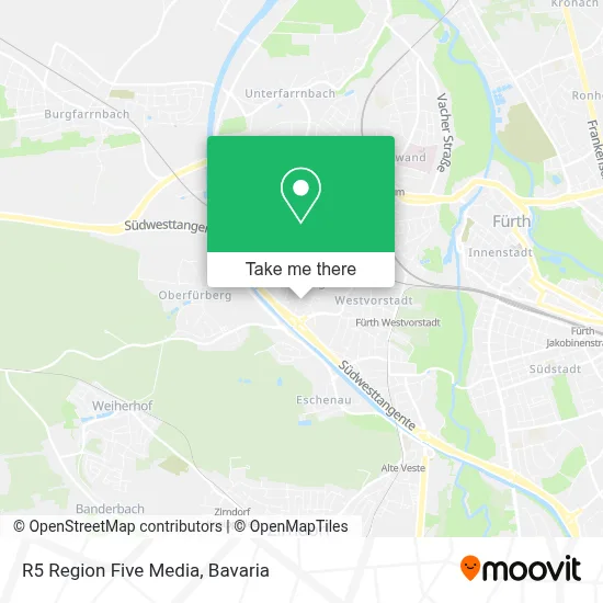 R5 Region Five Media map